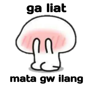 🙈 53c368e0 卡通, 中指, 冒犯, 手势, 可爱 telegram sticker