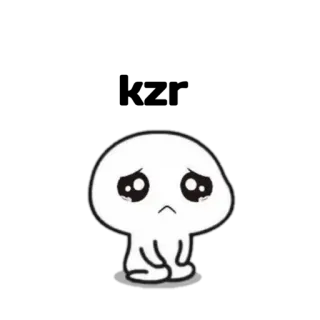 ☹ bf3cb765 难过, 哭泣, 卡通, 可爱, 情绪, 悲伤 telegram sticker