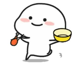 🍢 2694162e stiker, kartun, imut, karakter, makanan whatsapp sticker