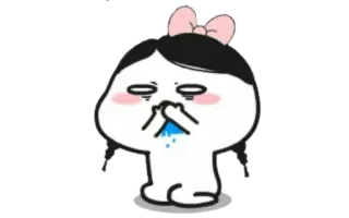 🍢 2d32d5e3 kartun, stiker, karakter, ilustrasi, emoji, sedih whatsapp sticker