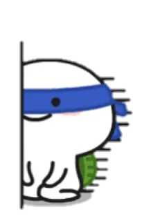 🍢 6450ef88 kartun, ninja, uang whatsapp sticker