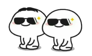 🍢 79d1d89d Kartun, Karakter, Kacamata hitam, Keren, Lucu whatsapp sticker