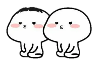 🍢 9008ba4d Blob, imut, pasangan, ilustrasi whatsapp sticker