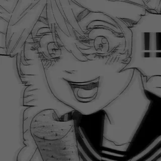 😃 84a42ea4 Anime, Manga, Meisje, Opgewonden, Schooluniform telegram sticker