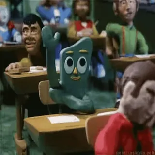 🤚 38b53c2d Gumby gumby, Cartoon, Knetanimation, Animation, Klassiker, Retro, lustig telegram sticker