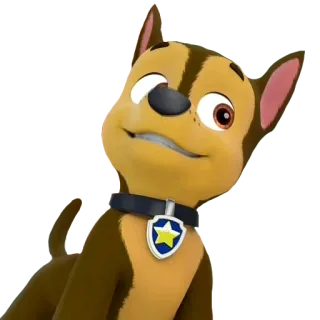 😀 67f2f35d Chase Paw Patrol 개, 강아지, 만화, 경찰, 배지, TV 프로그램, 애니메이션 telegram sticker