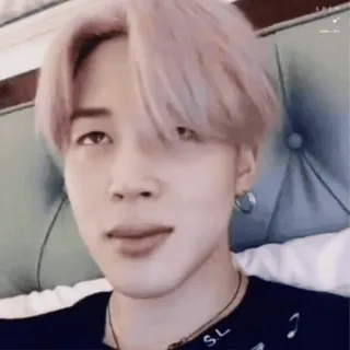 💞 c359d027 Jimin jimin, kpop, bts, sänger, idol, rosa haare, selfie telegram sticker