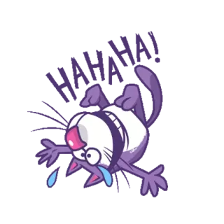 😂 165255c9 chat, dessin animé, autocollant, animal, drôle, mignon telegram sticker