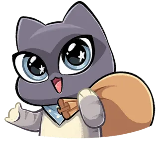 🤙 1301068e Katze, Tier, Sticker, Cartoon, süß, kawaii, Augen telegram sticker