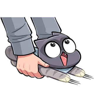 😩 488a17ad Katze, Tier, Cartoon, Niedlich, Lustig, Sticker telegram sticker