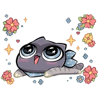 🤩 e5d73758 Katze, Kätzchen, Blumen, süß, Cartoon, Tier, Kawaii, Haustier telegram sticker