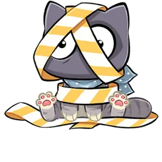 🙃 f996af4f Katze, Tier, Cartoon, Sticker, niedlich, Figur telegram sticker