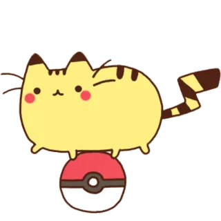 🌝 f96194c7 Pikachu Pokemon 피카츄, 포켓몬, 애니메이션, 카와이, 귀여운, 고양이 telegram sticker