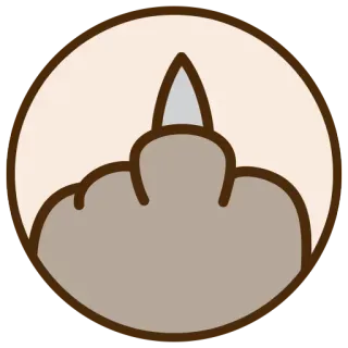 🖕 17357c03 средний палец, жест, оскорбительный, оскорбление whatsapp sticker