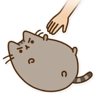 😠 cfdfc44f Pusheen кот, мультфильм, милый, интернет, смешной, Pusheen whatsapp sticker