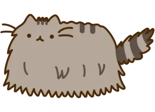 🏊‍♀️ ef6e8ca2 Pusheen кот, мультфильм, животное, пушин, серый, милый whatsapp sticker