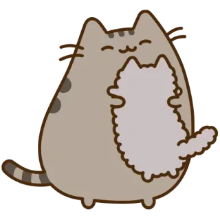 ❤ 4dda73b4 Pusheen cat, cartoon, cute, Pusheen, animal, sticker telegram sticker