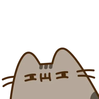 🤨 6a078c9a Pusheen cat, cartoon, sticker, pusheen telegram sticker