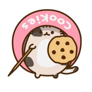 🍪 cebea0d2 Cookies cat, cookies, food, cute, dessert, sweet telegram sticker