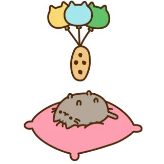 🍪 f1662f00 Pusheen cat, cute, kawaii, cartoon, sticker, animals telegram sticker