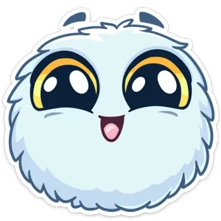 😀 40286715 fofo, fofo, desenho animado, sorrindo, monstro telegram sticker