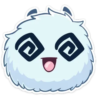 😵‍💫 81f7c9a6 desenho animado, tonto, fofo, animal, engraçado, fofo telegram sticker