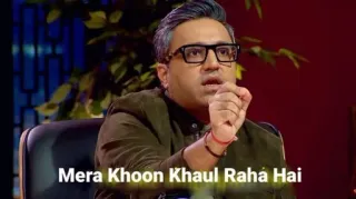 😡 35b2e34d Mera Khoon Khaul Raha Hai Hindi, Indiano, Meme, Expressão, Raiva whatsapp sticker