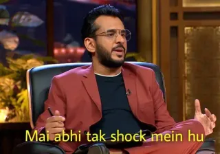 😱 58ab9e56 Mai abhi tak shock mein hu choque, meme, pessoa, indiano, citação whatsapp sticker