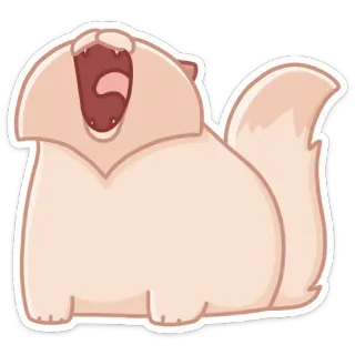 😮 cb6650ab cat, yawn, cute, animal, sticker telegram sticker