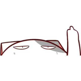 🖕 ad81cfc3 猫, 中指, 冒犯, 粗鲁, 动物, 手势 telegram sticker