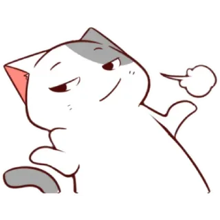 🤷‍♀️ e0a7b447 chat, dessin animé, suffisant, déçu, geste, animal, mignon whatsapp sticker