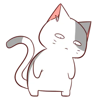 🙃 f1f8ccf7 고양이, 동물, 귀여운, 스티커, 만화 telegram sticker