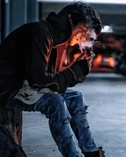 🚬 b21e32d9 Fumar, Homem, Cigarro, Tabaco, Drogas, Pessoa telegram sticker