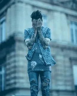 💜 b274249c homem, tatuagens, moda, estilo, urbano, retrato telegram sticker