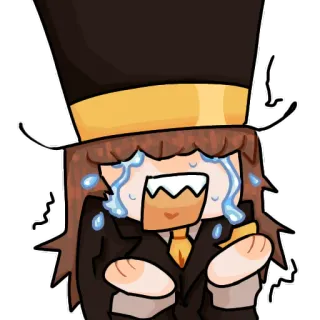 😭 f5720cea 哭, 难过, 卡通, 角色, 眼泪, 情感 telegram sticker