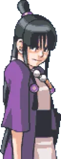😠 98052814 Maya Fey Ace Attorney video game, anime, karakter whatsapp sticker