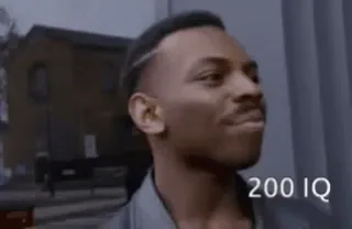 🧠 9bfa41e5 200 IQ intelligence, meme, funny, humor telegram sticker