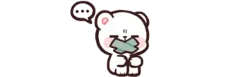 🤐 3d31acc9 곰, 재갈, 침묵, 말문이 막힌, 검열된, 만화, 스티커 telegram sticker