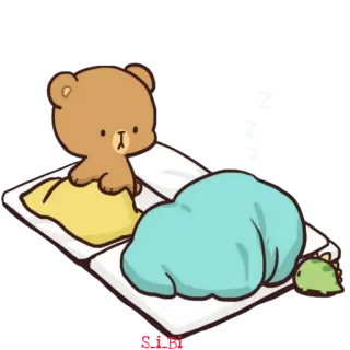 💤 ca34423f 곰, 귀여운, 카와이, 스티커, 만화, 동물 telegram sticker