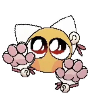 🐱 1193f9bf lucu, kawaii, stiker, kucing, telinga, lonceng, emoji, seni digital whatsapp sticker