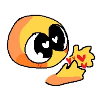 😘 166355c8 cinta, hati, emoji, imut, kasih sayang whatsapp sticker