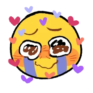 😍 41085cc9 Emoji, Imut, Hati, Cinta, Menangis whatsapp sticker