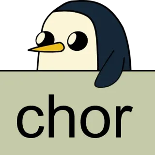 🐧 1e2bd80f chor penguin, cartoon, cute, animation whatsapp sticker