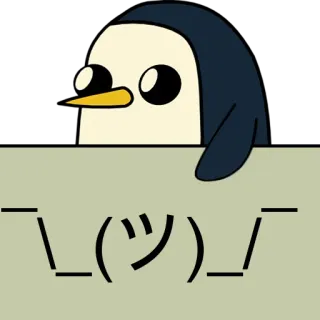 🐧 3b49b33a Gunther Adventure Time penguin, cartoon, character, animation whatsapp sticker