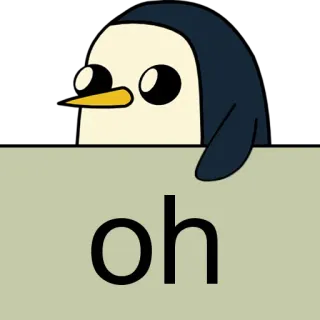 🐧 8afa59e3 oh penguin, oh, cartoon, animal whatsapp sticker