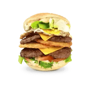 🍔 13cc1ce9 Burger, Essen, Sandwich, Käse, Fleisch, Mittagessen, Abendessen, Fast Food whatsapp sticker