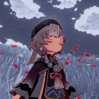 😥 36849934 Qiqi Genshin Impact anime, trò chơi điện tử, nhân vật, qiqi, genshin impact telegram sticker