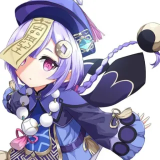 ✨ 044c7a2e Qiqi Genshin Impact アニメ, ゲーム, キャラクター, 原神, 七七 telegram sticker