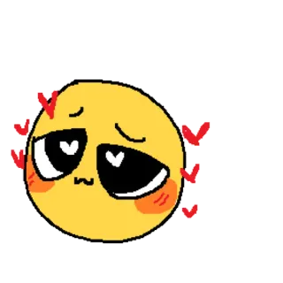 🙃 59310820 Эмодзи, Милый, Сердце, Любовь, Желтый whatsapp sticker