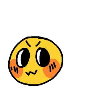 🤓 b4c74e9b Эмодзи, Мультфильм, Злой, Эмоция whatsapp sticker